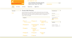 Desktop Screenshot of forumwebdirectory.com
